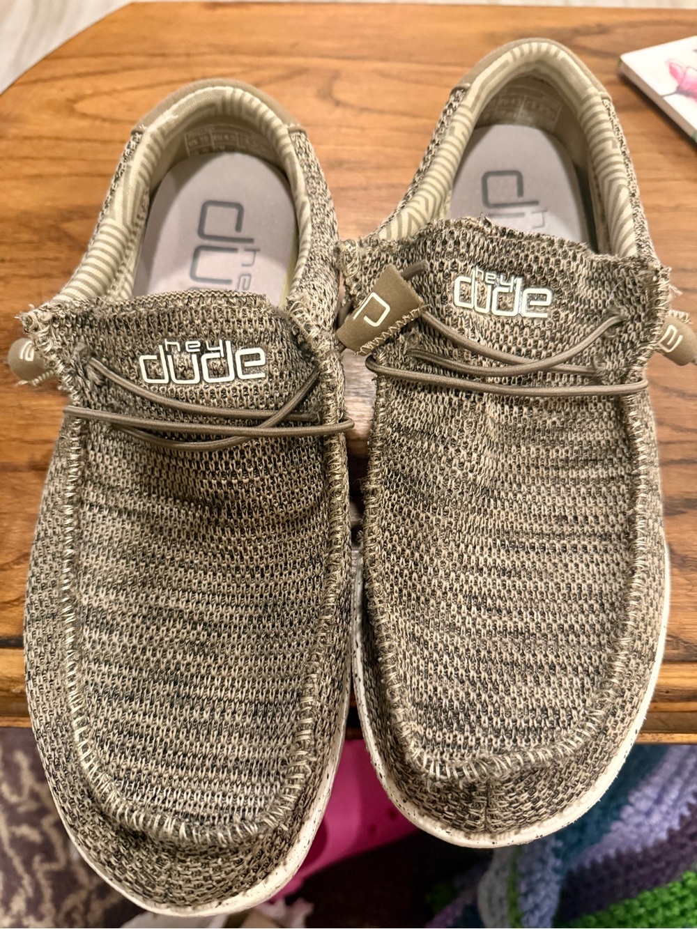 Hey Dude Knit Slip-Ons in Taupe